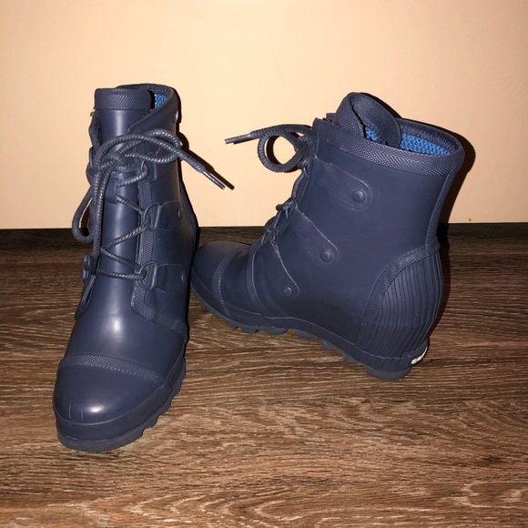 sorel navy wedge